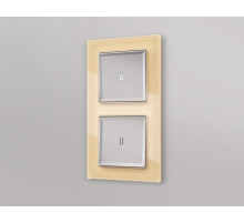 AP5020 Лицевая панель ALFA (Сталь матовый) для 1-кл выключателей с подсветкой QUANT