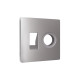 AP5125 Лицевая панель ALFA (Сталь матовый) для компьютерной/телефонной + TV розетки RJ-45/RJ-11 QUANT