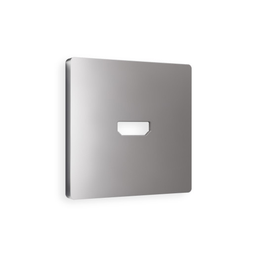 AP5140 Лицевая панель ALFA (Сталь матовый) для HDMI розетки QUANT