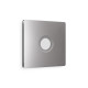 AP5130 Лицевая панель ALFA (Сталь матовый) для TV розетки QUANT