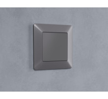 AP5160 Лицевая панель ALFA (Сталь матовый) заглушка для суппорта QUANT