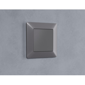 AP5160 Лицевая панель ALFA (Сталь матовый) заглушка для суппорта QUANT