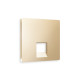 AP6120 Лицевая панель ALFA (Шампань) для компьютерной/телефонной розетки RJ-45/RJ-11 QUANT