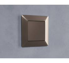 AP6460 Лицевая панель ALFA (Темная бронза матовый) заглушка для суппорта QUANT