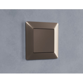 AP6460 Лицевая панель ALFA (Темная бронза матовый) заглушка для суппорта QUANT