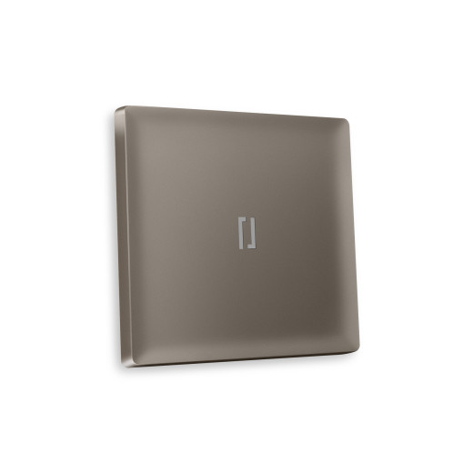 AP6320 Лицевая панель ALFA (Темная бронза матовый) для 1-кл выключателей с подсветкой QUANT