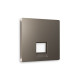 AP6420 Лицевая панель ALFA (Темная бронза матовый) для компьютерной/телефонной розетки RJ-45/RJ-11 QUANT