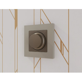 AP6355 Лицевая панель ALFA (Темная бронза матовый) для светорегулятора универсального QUANT