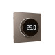 AP6358 Лицевая панель ALFA (Темная бронза матовый) для терморегулятора теплого пола с цифровым дисплеем QUANT