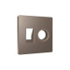 AP6425 Лицевая панель ALFA (Темная бронза матовый) для компьютерной/телефонной + TV розетки RJ-45/RJ-11 QUANT
