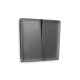 AP6530 Лицевая панель ALFA (Антрацит серый) для 2-кл выключателей QUANT