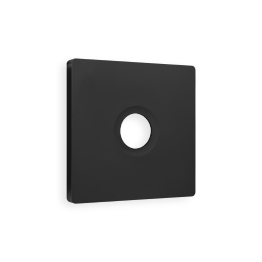 AP8130 Лицевая панель ALFA (Черный матовый) для TV розетки QUANT