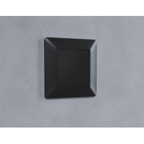 AP8160 Лицевая панель ALFA (Черный матовый) заглушка для суппорта QUANT