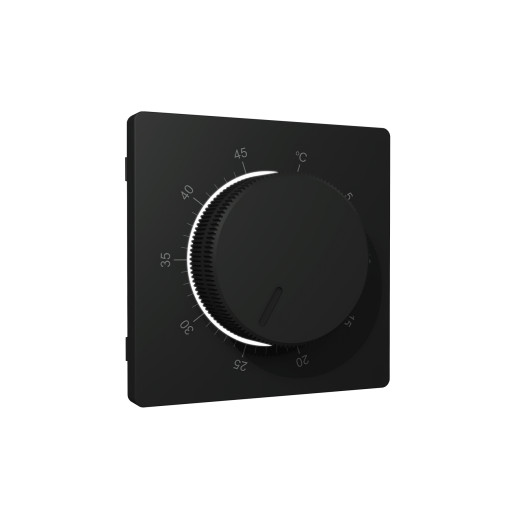 AP8057 Лицевая панель ALFA (Черный матовый) для терморегулятора теплого пола QUANT