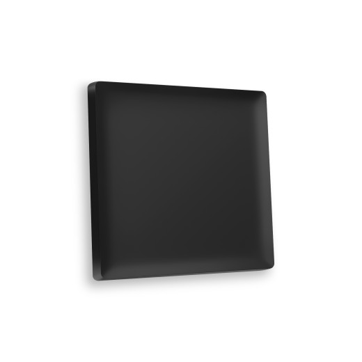 AP8010 Лицевая панель ALFA (Черный матовый) для 1-кл выключателей QUANT