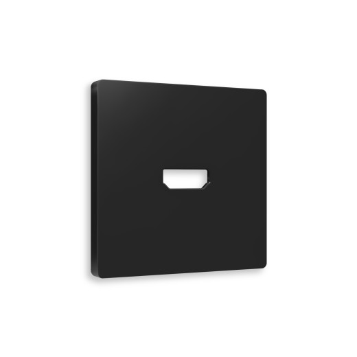 AP8140 Лицевая панель ALFA (Черный матовый) для HDMI розетки QUANT