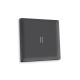 AP9020 Лицевая панель ALFA (Графит Мягкое касание) для 1-кл выключателей с подсветкой QUANT