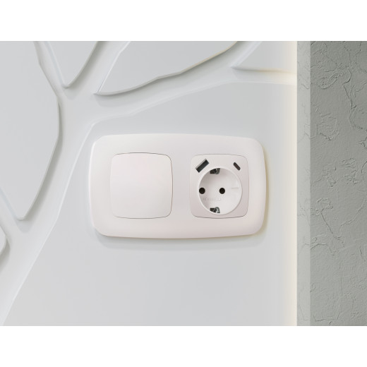 OP2160 Лицевая панель OMEGA (Жемчуг) заглушка для суппорта QUANT