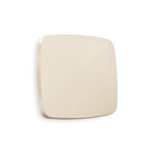 OP3010 Лицевая панель OMEGA (Бежевый глянец) для 1-кл выключателей QUANT