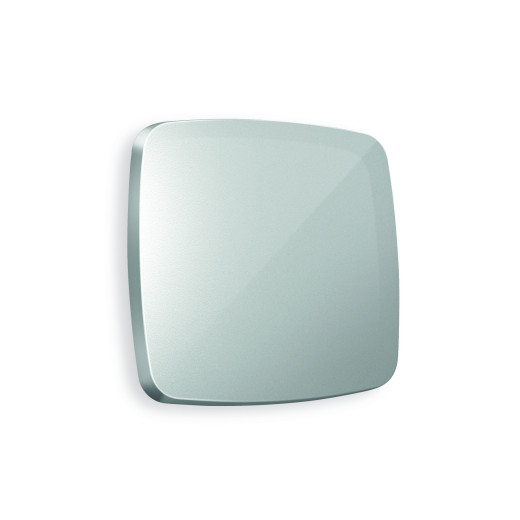 OP4010 Лицевая панель OMEGA (Серебро глянец) для 1-кл выключателей QUANT