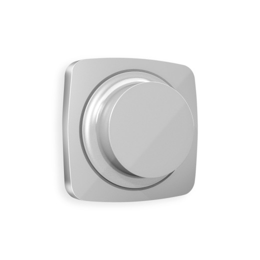 OP4055 Лицевая панель OMEGA (Серебро глянец) для светорегулятора универсального QUANT