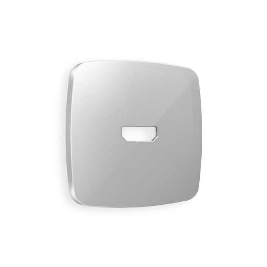 OP4140 Лицевая панель OMEGA (Серебро глянец) для HDMI розетки QUANT