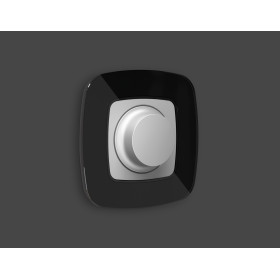 OP4055 Лицевая панель OMEGA (Серебро глянец) для светорегулятора универсального QUANT