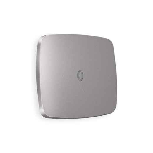 OP5020 Лицевая панель OMEGA (Сталь матовый) для 1-кл выключателей с подсветкой QUANT