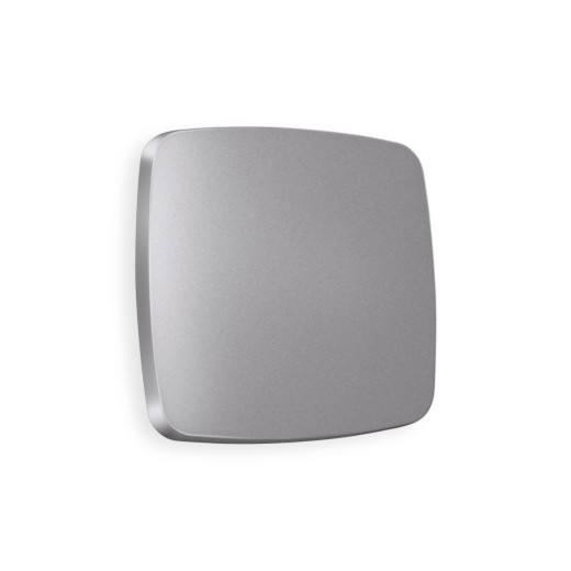 OP5010 Лицевая панель OMEGA (Сталь матовый) для 1-кл выключателей QUANT