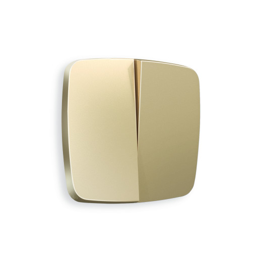 OP6030 Лицевая панель OMEGA (Шампань) для 2-кл выключателей QUANT