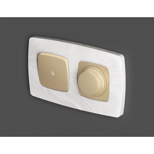 OP6055 Лицевая панель OMEGA (Шампань) для светорегулятора универсального QUANT