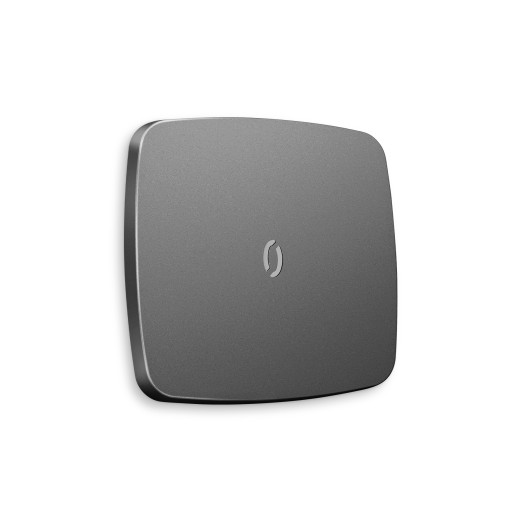 OP6520 Лицевая панель OMEGA (Антрацит серый) для 1-кл выключателей с подсветкой QUANT