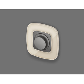 OP6555 Лицевая панель OMEGA (Антрацит серый) для светорегулятора универсального QUANT