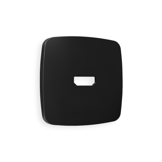 OP8140 Лицевая панель OMEGA (Черный матовый) для HDMI розетки QUANT