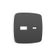OP9110 Лицевая панель OMEGA (Графит Мягкое касание) для розетки 2USB тип A+C QUANT