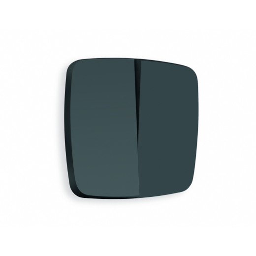 OP9030 Лицевая панель OMEGA (Графит Мягкое касание) для 2-кл выключателей QUANT