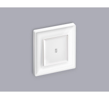 AP1220 Лицевая панель ALFA (Белый матовый) для 1-кл  выключателей с подсветкой QUANT