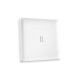 AP1220 Лицевая панель ALFA (Белый матовый) для 1-кл  выключателей с подсветкой QUANT