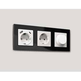 AP1255 Лицевая панель ALFA (Белый матовый) для светорегулятора универсального QUANT