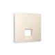 AP3320 Лицевая панель ALFA (Бежевый матовый) для компьютерной/телефонной розетки RJ-45/RJ-11 QUANT