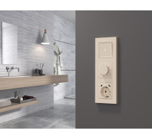 AP3257 Лицевая панель ALFA (Бежевый матовый) для терморегулятора теплого пола QUANT