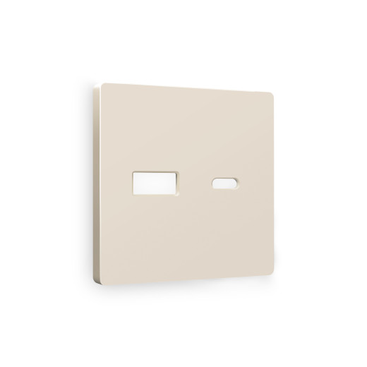 AP3310 Лицевая панель ALFA (Бежевый матовый) для розетки 2USB A+C QUANT