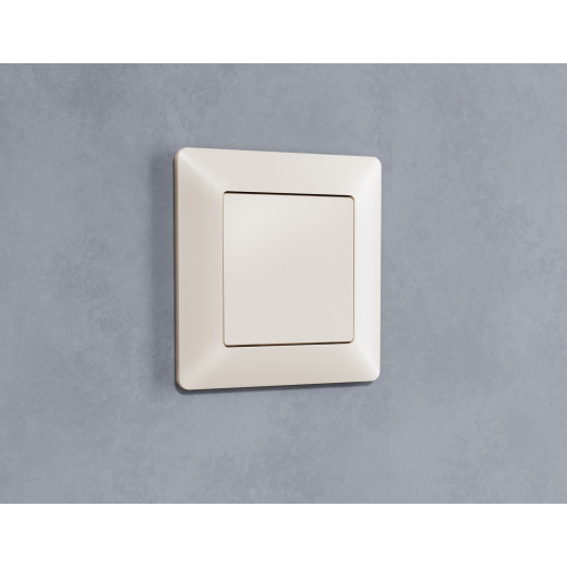 AP3360 Лицевая панель ALFA (Бежевый матовый) заглушка для суппорта QUANT