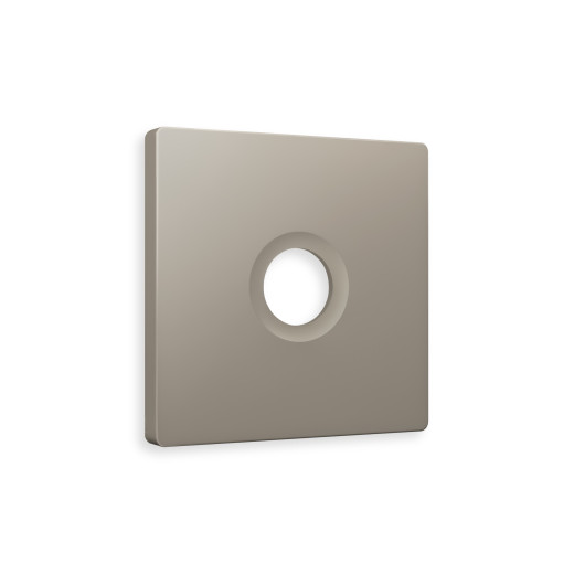 AP3730 Лицевая панель ALFA (Серо-бежевый матовый) для TV розетки QUANT