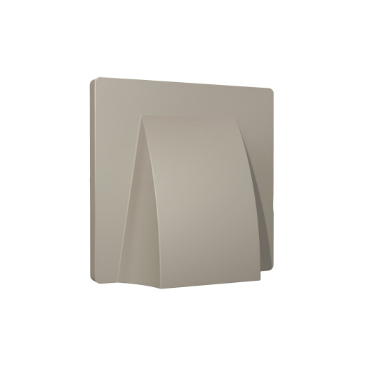 AP3758 Лицевая панель ALFA (Серо-бежевый матовый) для вывода кабеля QUANT