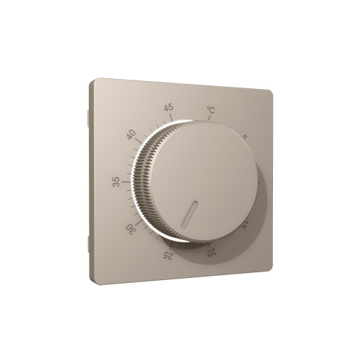 AP3657 Лицевая панель ALFA (Серо-бежевый матовый) для терморегулятора теплого пола QUANT