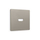 AP3740 Лицевая панель ALFA (Серо-бежевый матовый) для HDMI розетки QUANT
