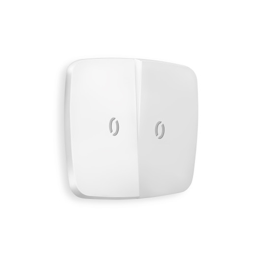 OP1240 Лицевая панель OMEGA (Белый матовый) для 2-кл выключателей с подсветкой QUANT