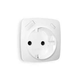 OP1300 Лицевая панель OMEGA (Белый матовый) для электрической розетки с/з со шторками 2USB A+C QUANT