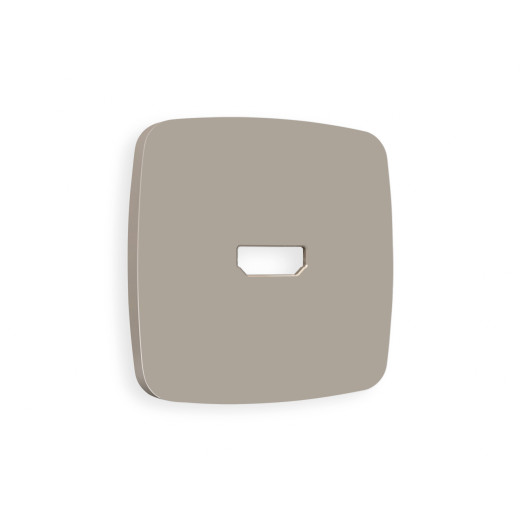 OP3740 Лицевая панель OMEGA (Серо-бежевый матовый) для HDMI розетки QUANT